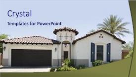  Presentation with new home - Theme with architectural detailing south west spanish background and a  colored foreground