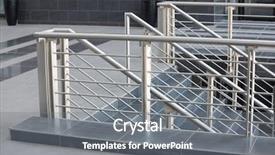  Presentation with stainless steel - Beautiful presentation theme featuring architectural details modern stainless steel backdrop and a gray colored foreground