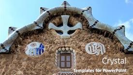  Presentation with restoration of buildings - Beautiful theme featuring architectural-details-of-buildings backdrop and a violet colored foreground