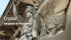  Presentation with dance music - Presentation having architectural details of opera national background and a tawny brown colored foreground