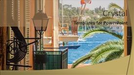  Presentation with historical buildings - PPT theme enhanced with architectural-elements-of-historical-buildings background and a coral colored foreground