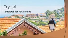  Presentation with historical buildings - Beautiful PPT theme featuring architectural-elements-of-historical-buildings backdrop and a sky blue colored foreground