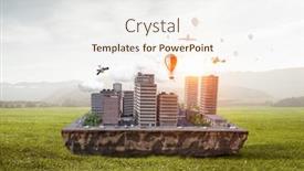  Presentation with architectural - Theme with architectural-exterior-project-mixed-media background and a cream colored foreground