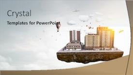  Presentation with architectural - Audience pleasing slide deck consisting of architectural-exterior-project-mixed-media backdrop and a light gray colored foreground