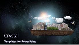  Presentation with architectural - Audience pleasing presentation design consisting of architectural-exterior-project-mixed-media backdrop and a wine colored foreground