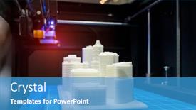  Presentation with architectural - Slides having architectural-model-printed background and a teal colored foreground