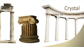  Presentation with ancient greek - Theme consisting of architecture - collection of different ancient greek background and a lemonade colored foreground