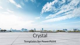  Presentation with square - PPT layouts having architecture - empty square and floor background and a light gray colored foreground