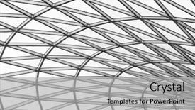  Presentation with architecture glass - Beautiful presentation design featuring architecture - glass roof in black backdrop and a light gray colored foreground