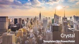  Presentation with new york - Theme consisting of architecture - new york new york usa background and a gray colored foreground