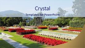  Presentation with mughal art and architecture - Amazing theme having architecture - park - garden on lake backdrop and a sky blue colored foreground