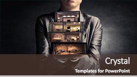  Presentation with dream - PPT layouts having architecture - realize your interior dream mixed background and a tawny brown colored foreground
