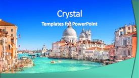  Presentation with venice - Slide set featuring architecture - view of grand canal background and a gray colored foreground