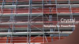  Presentation with scaffolding - Cool new PPT theme with architecture-and-urban-concept-multi backdrop and a tawny brown colored foreground
