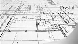  Presentation with architecture - Audience pleasing slide deck consisting of carpenter on work putting wood parquet pieces home construction backdrop and a coral colored foreground