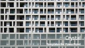  Presentation with residential - Slide deck consisting of architecture background flats residential building background and a gray colored foreground