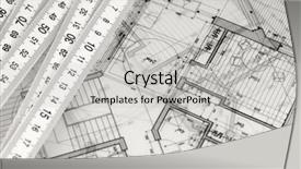  Presentation with architecture plans - Presentation theme having architecture blueprints house plans background and a light gray colored foreground