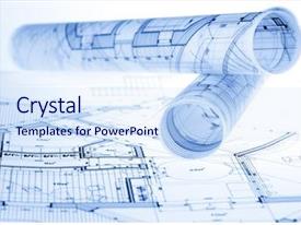 Architecture Blueprints House Plans PPT template 69 | CrystalGraphics