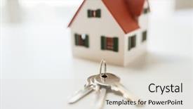  Presentation with real estate - Beautiful slide set featuring architecture building mortgage real estate backdrop and a light gray colored foreground