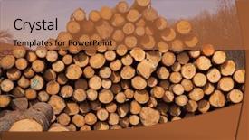  Presentation with lumber - Theme featuring architecture carpenter - stack of new wooden studs background and a red colored foreground