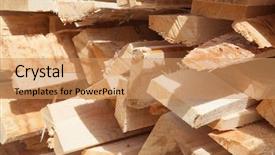  Presentation with lumber - Amazing slides having architecture carpenter - stack of new wooden studs backdrop and a coral colored foreground