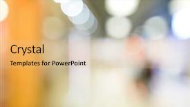  Presentation with mall - Colorful presentation theme enhanced with architecture college backdrop - blur of shopping mall backdrop and a lemonade colored foreground