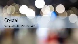  Presentation with blur - Presentation theme consisting of architecture college backdrop - blur of store view background and a light blue colored foreground