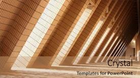  Presentation with lit candles - Beautiful presentation featuring architecture column - archway brightly lit backdrop and a coral colored foreground