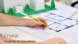  Presentation with team building - PPT theme enhanced with architecture-construction-and-people-concept background and a lemonade colored foreground