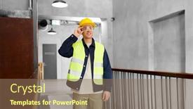  Presentation with architecture construction - Slide set featuring architecture-construction-business-and-building background and a violet colored foreground