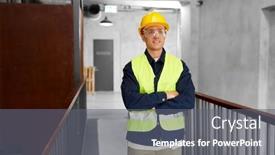  Presentation with architecture construction - Presentation theme having architecture-construction-business-and-building background and a gray colored foreground