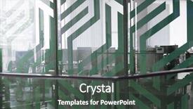  Presentation with interior - Slides enhanced with architecture desing - empty startup office interior background and a  colored foreground