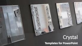  Presentation with interior - Colorful theme enhanced with architecture desing - empty startup office interior backdrop and a  colored foreground