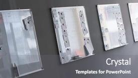  Presentation with interior - Beautiful presentation theme featuring architecture desing - empty startup office interior backdrop and a  colored foreground