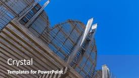  Presentation with new caledonia - Presentation theme enhanced with architecture-detail-of-jean-marie background and a dark gray colored foreground