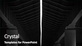  Presentation with landscape architecture - Amazing presentation design having highway urban scene - architecture details under the bridge backdrop and a black colored foreground