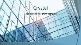  Presentation with architecture glass - Amazing presentation design having architecture details modern building glass backdrop and a  colored foreground