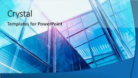  Presentation with architecture glass - Beautiful slide deck featuring architecture details modern building glass backdrop and a  colored foreground