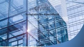  Presentation with architecture glass - Cool new PPT theme with architecture-details-modern-building-glass backdrop and a light blue colored foreground
