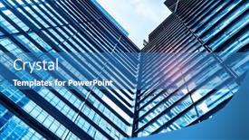  Presentation with architecture glass - PPT theme enhanced with architecture-details-modern-building-glass background and a teal colored foreground