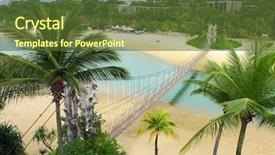  Presentation with singapore - Slide deck with portrait of young handsome man talking on the phone in a park outdoors background and a soft green colored foreground