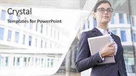  Presentation with hands holding black tablet - Amazing presentation theme having architecture hardware - confident businesswoman holding tablet pc backdrop and a white colored foreground