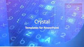  Presentation with server - Beautiful presentation theme featuring architecture hardware - server rack against sky backdrop and a cobalt blue colored foreground