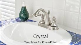  Presentation with sunny doll - Cool new PPT layouts with architecture hardware - sunny bathroom sink backdrop and a white colored foreground