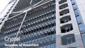  Presentation with architecture - Slide deck featuring architecture hsbc building background and a ocean colored foreground