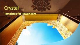  Presentation with central america - Amazing slides having architecture in ancient antigua guatemala backdrop and a tawny brown colored foreground