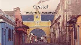  Presentation with central america - Amazing slides having architecture in ancient antigua guatemala backdrop and a lemonade colored foreground