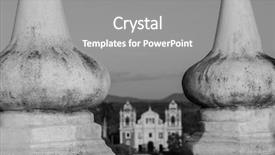  Presentation with colonial - Presentation theme with architecture in leon city nicaragua background and a  colored foreground