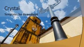  Presentation with colonial - Theme consisting of architecture in leon city nicaragua background and a  colored foreground