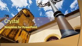  Presentation with colonial - Cool new PPT theme with architecture in leon city nicaragua backdrop and a  colored foreground